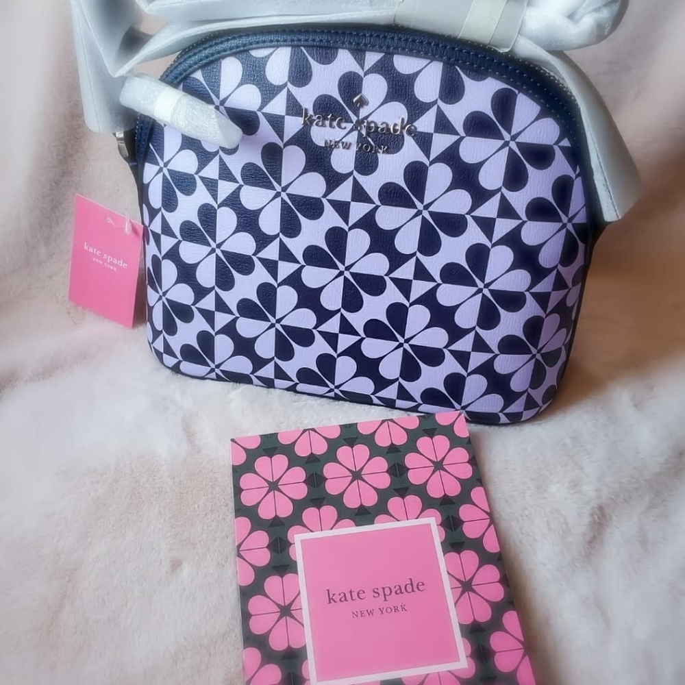 KSNY Hollie Spade Clover Geo XL Dome Crossbody